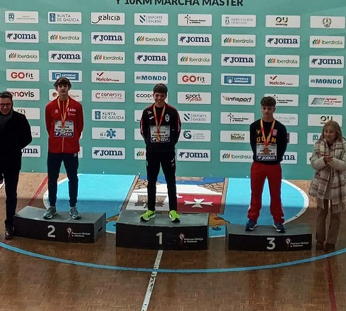 SUBCAMPEONATO DE ESPAÑA SUB-18 CON MEJOR MARCA PERSONAL PARA MIGUEL DE ARRIBA EN LOS CAMPEONATOS DE ESPAÑA DE MARCHA DE INVIERNO