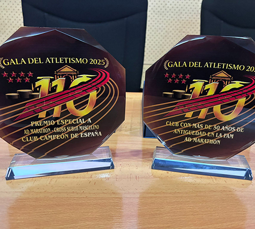 VARIOS RECONOCIMIENTOS PARA LOS ATLETAS Y LOS TÉCNICOS DE LA AGRUPACIÓN DEPORTIVA MARATHON EN LA GALA DE LA FEDERACIÓN DE ATLETISMO DE MADRID