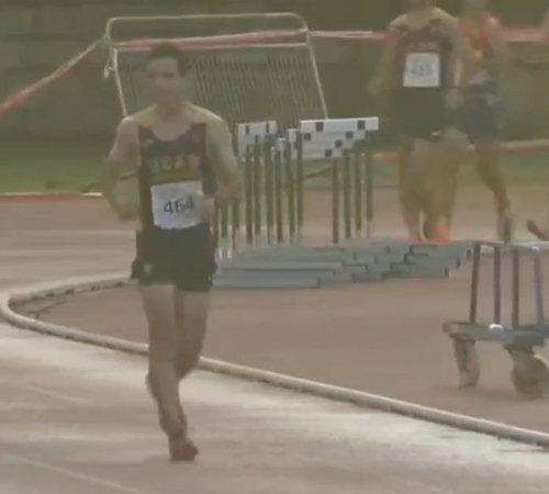 TÍTULOS NACIONALES UNIVERSITARIOS PARA DIEGO GARCÍA CARRERA  EN LA MARCHA Y ADRIÁN MARTÍN EN LOS 100 M