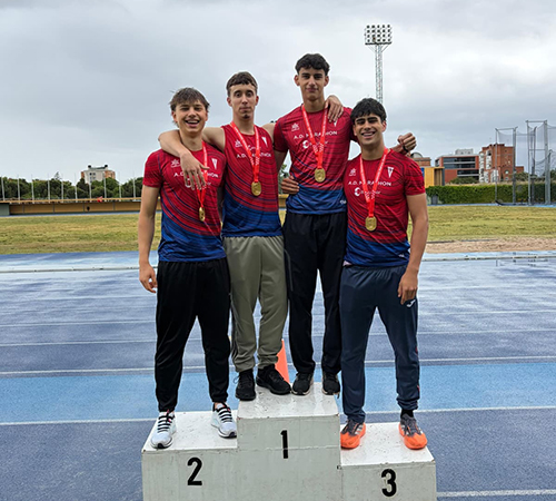 EL CAMPEONATO DE MADRID DE RELEVOS DE ALUCHE DEPARA VARIOS OROS DE LAS ESTRUCTURAS ‘MARATHONIANAS’: GRAN RELEVO 4X100 SUB-20 MASCULINO
