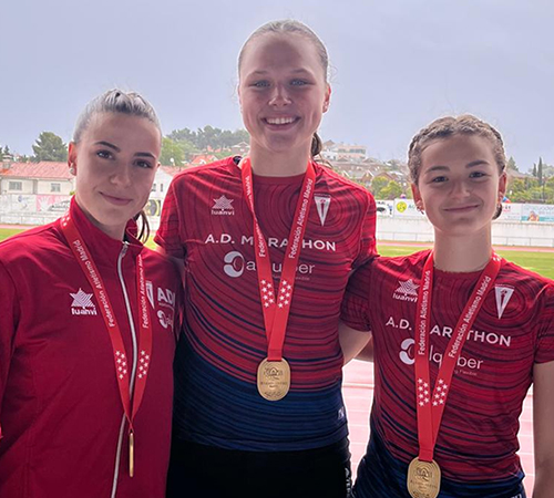 IRENE BRAVO, VALERIA KRASNITSKAYA Y JULIA MARTÍN, CAMPEONAS DE MADRID DE PRUEBAS COMBINADAS EN SUS RESPECTIVAS CATEGORÍAS 