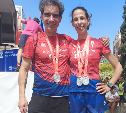 MARGARITA LANDA Y JUAN FRANCISCO FREIRE, MEDALLISTAS EN EL CAMPEONATO DE MADRID DE MEDIA MARATÓN MÁSTER 