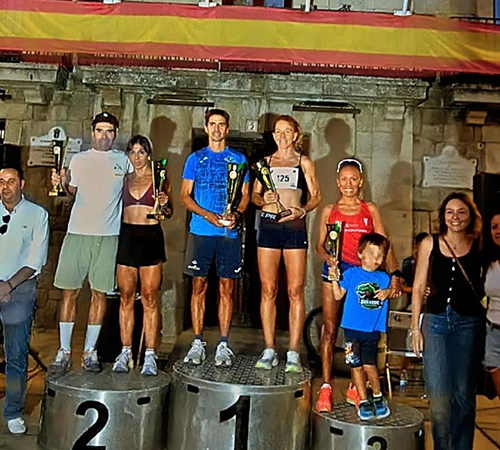 NOELIA SALAS, TERCERA ENTRE LAS VETERANAS C DE LA HISTÓRICA PEDESTRE POPULAR DE GUADARRAMA 