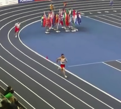 ISAAC CARMONA, CAMPEÓN DE EUROPA CON LA SELECCIÓN ESPAÑOLA EN EL 4X200 M-35 DE LOS EUROPEOS SHORT TRACK MASTER DE TORUN