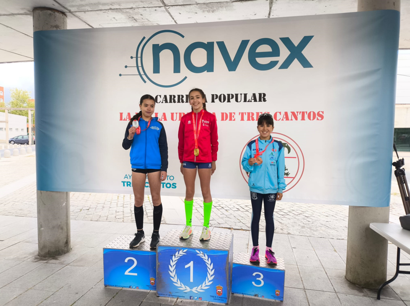 JULIA BELTRÁN, CAMPEONA DE MADRID DE LA MILLA EN LA CATEGORÍA SUB-14 FEMENINO EN EL MARCO DE LA MILLA URBANA DE TRES CANTOS