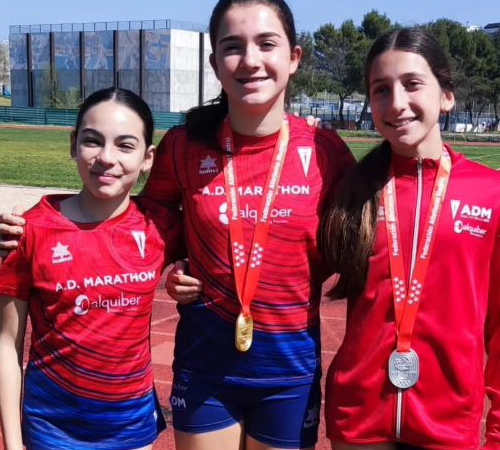 DOBLE TITULO AUTONÓMICO PARA MARÍA GARCÍA REVENGA EN EL CAMPEONATO DE MADRID DE LANZAMIENTOS LARGOS SUB-14: MARTILLO Y DISCO