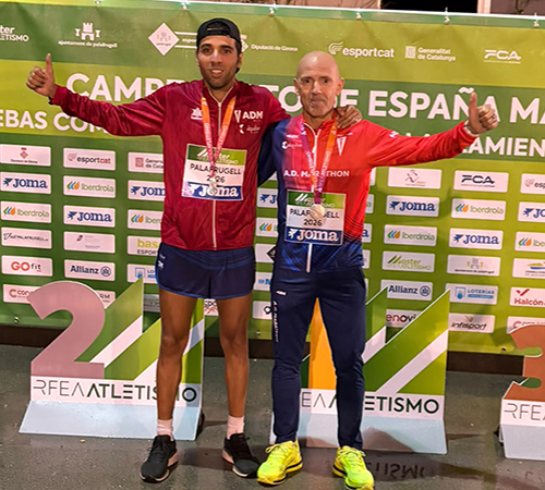 PLATAS PARA MOHAMED BEN DOHHOU Y ÁNGEL MADRIGAL EN LOS CAMPEONATOS DE ESPAÑA MÁSTER DE 10.000 M DE PALAFRUGELL