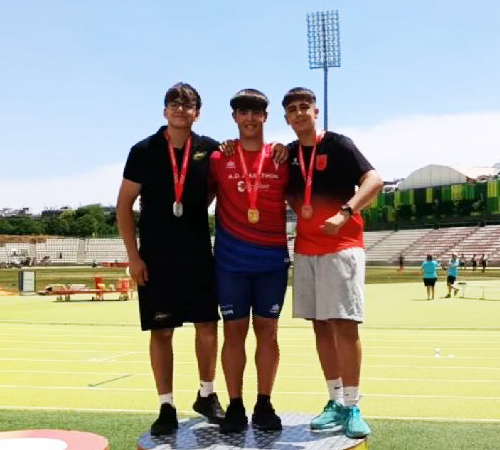 CINCO MEDALLAS, DOS DE ORO, EN LOS CAMPEONATOS DE MADRID DE LANZAMIENTO DE MARTILLO SUB-18 Y SUB-23