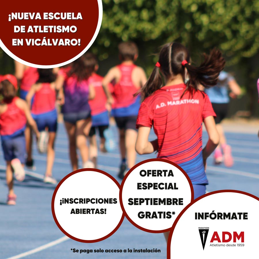 Vicálvaro, nueva Escuela de Atletismo de AD Marathon