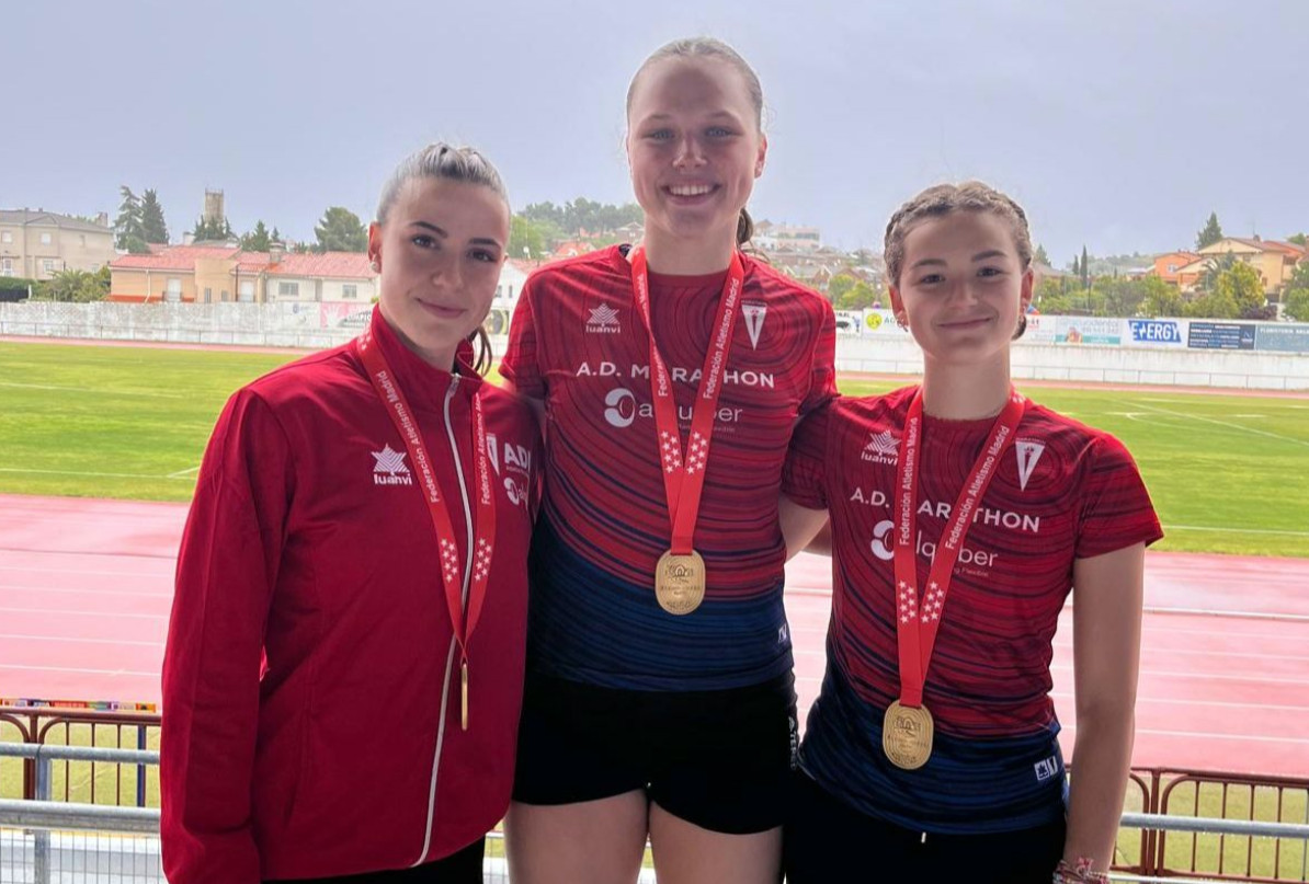 IRENE BRAVO, VALERIA KRASNITSKAYA Y JULIA MARTÍN, CAMPEONAS DE MADRID DE PRUEBAS COMBINADAS EN SUS RESPECTIVAS CATEGORÍAS 