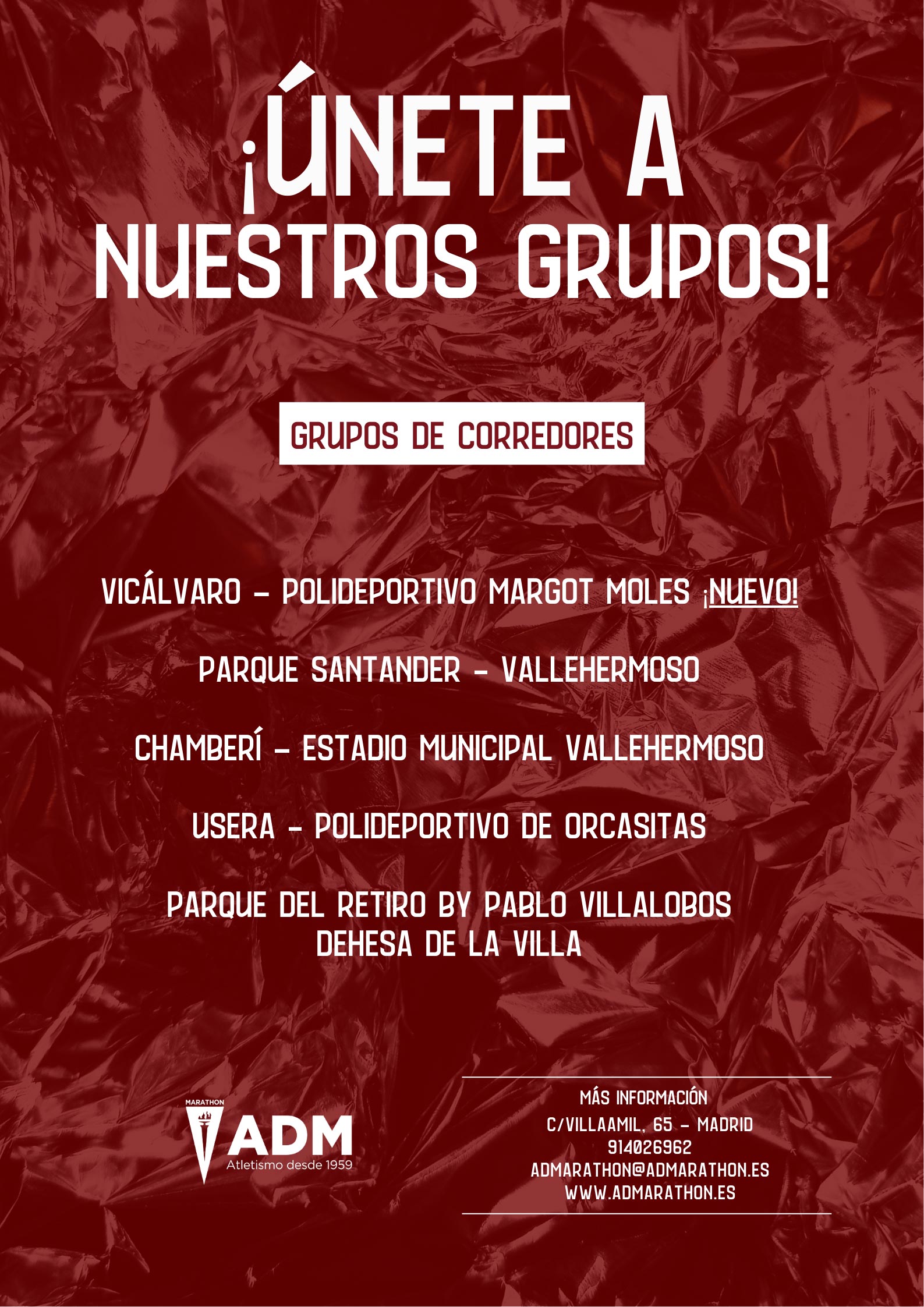 Únete a nuestros grupos