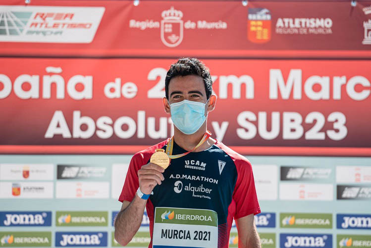 Diego García, grandioso campeón de España de 20 km marcha