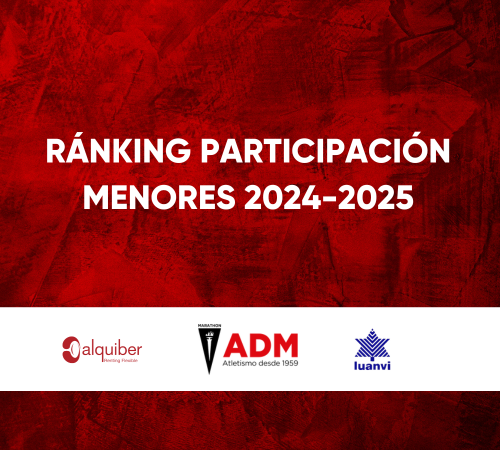 Ranking de participación menores 2024-25: más de 100 atletas puntuando