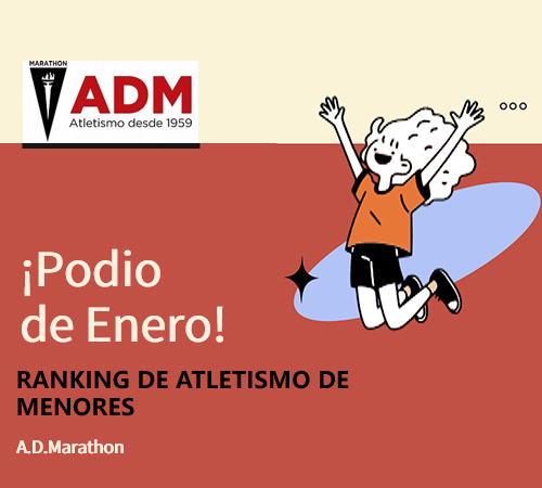 ELSA LORENZO Y HUGO VEGA, LÍDERES DEL RÁNKING DE MENORES DE LA AGRUPACIÓN DEPORTIVA MARATHON EN EL MES DE ENERO