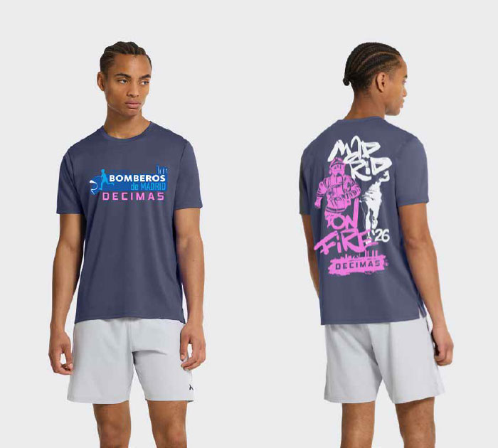 ¡AQUÍ TIENES LA CAMISETA DECIMAS CONMEMORATIVA DE LA XIV CARRERA BOMBEROS DE MADRID – DECIMÁS DEL PRÓXIMO 12 DE ABRIL DE 20216!