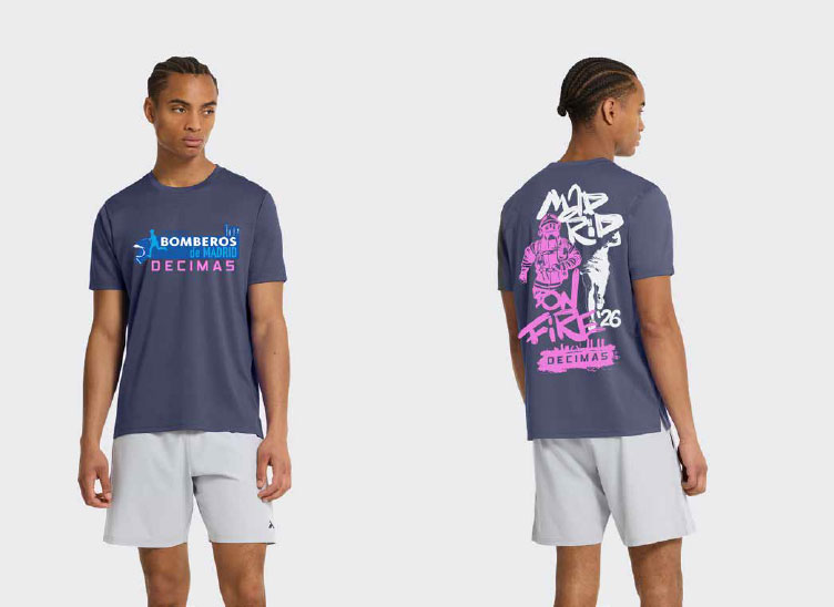 ¡AQUÍ TIENES LA CAMISETA DECIMAS CONMEMORATIVA DE LA XIV CARRERA BOMBEROS DE MADRID – DECIMÁS DEL PRÓXIMO 12 DE ABRIL DE 20216!