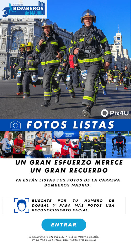 Elige y compra tus mejores fotos de la Carrera Bomberos de Madrid con Pix4U