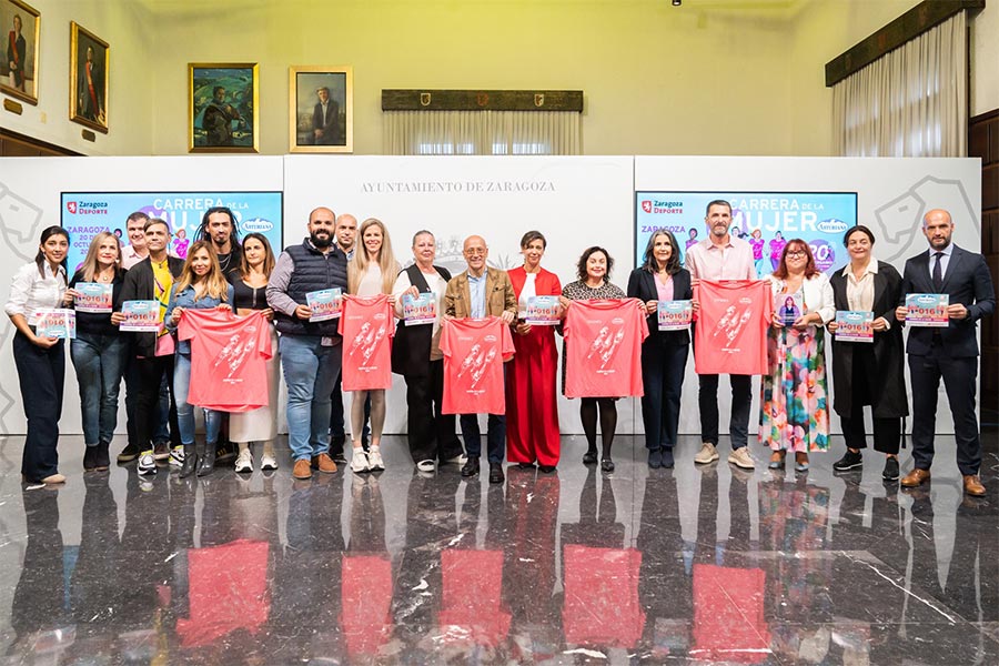 Una Marea Rosa de récord con 14.000 mujeres conquistará este domingo las calles de Zaragoza