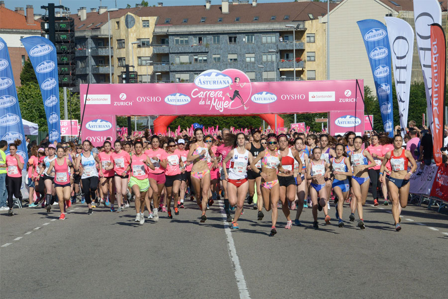 Gijón acoge este domingo la última cita del circuito nacional de la Carrera de la Mujer Central Lechera Asturiana