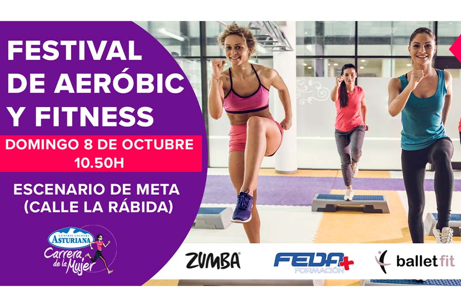 ¡Ven a bailar al festival de Aeróbic y Fitness de la Carrera de la Mujer de Sevilla!