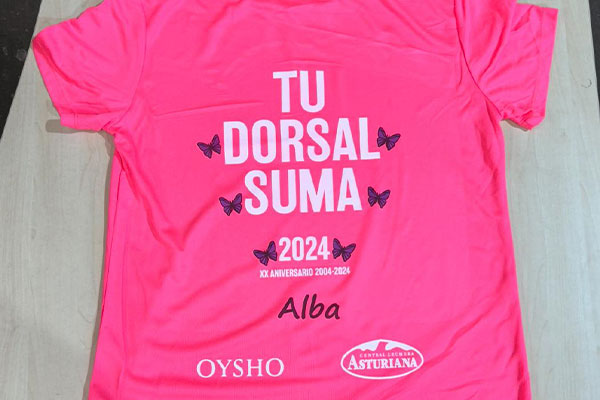 Personaliza tu camiseta de la Carrera de la Mujer