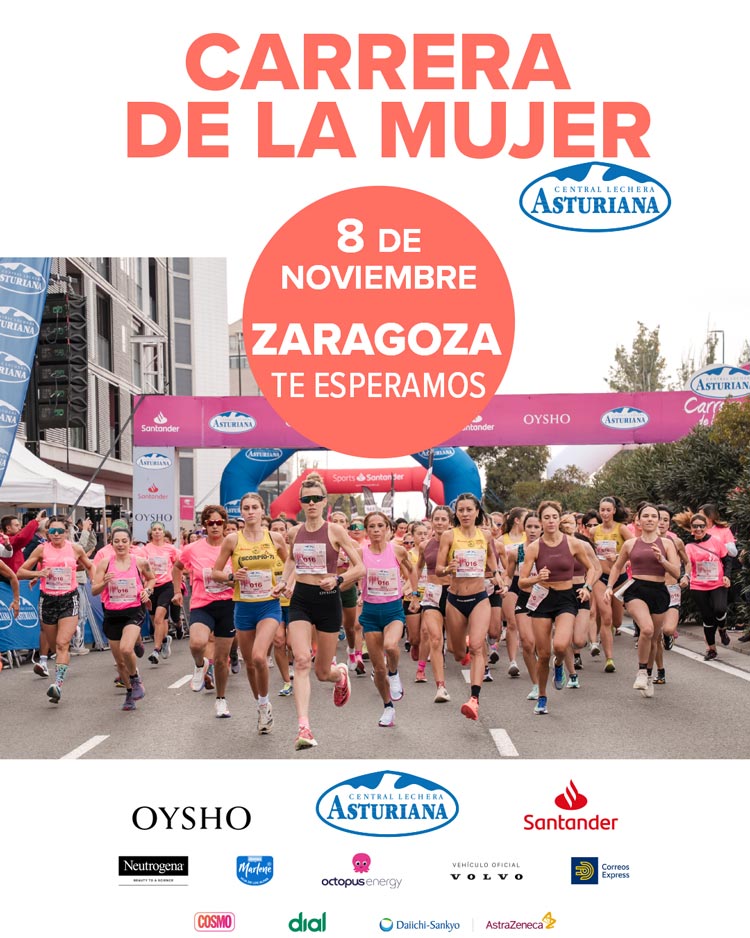 La Carrera de la Mujer Central Lechera Asturiana de Zaragoza 2026 abre inscripciones para su cita en Zaragoza el 8 de noviembre
