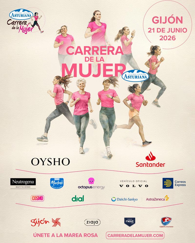 Se abren las inscripciones para la Carrera de la Mujer Central Lechera Asturiana de Gijón 2026 del próximo 21 de junio