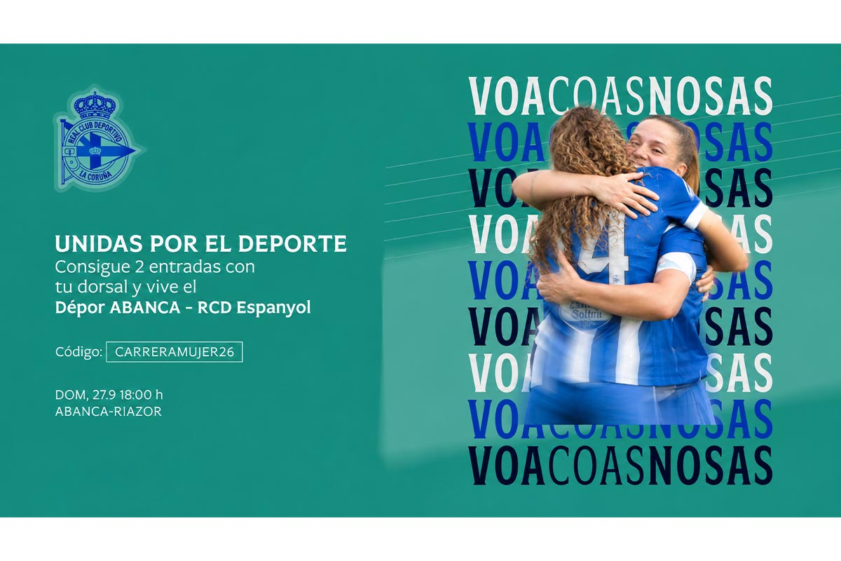 La Fundación del RC Deportivo colabora con la Carrera de la Mujer donando entradas para el partido del Dépor este domingo