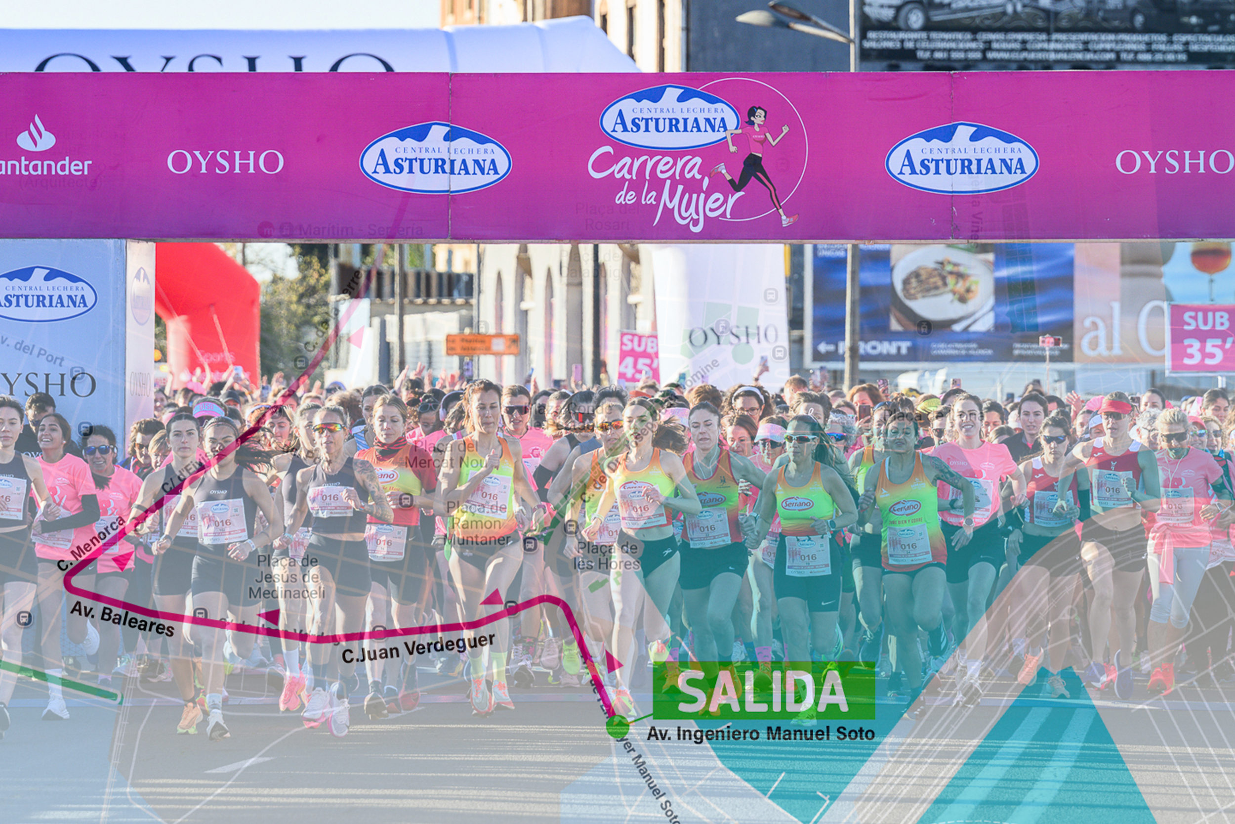 Nuevo recorrido de la Carrera de la Mujer de Valencia 2026