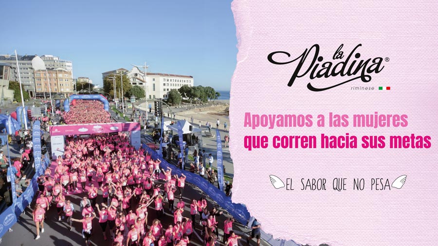 La Piadina Riminese vuelve a apoyar a las mujeres que corren hacia sus metas en A Coruña