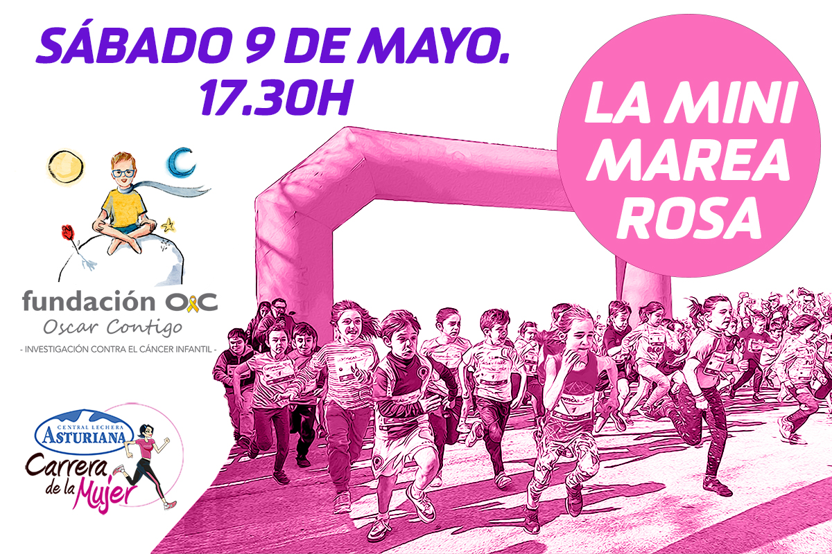 LA MINI-MAREA ROSA DE LA CARRERA DE LA MUJER