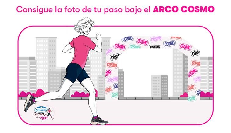 Descarga tu foto de la Carrera de la Mujer de Barcelona en el ARCO COSMO