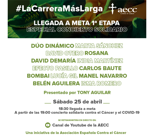 Llegada a meta con CONCIERTO ESPECIAL SOLIDARIO