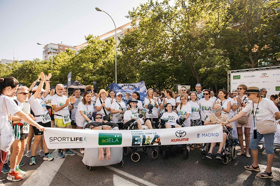 GRAN ÉXITO DE LA 2ª CARRERA MADRID CON LA ELA CON 3000 PARTICIPANTES