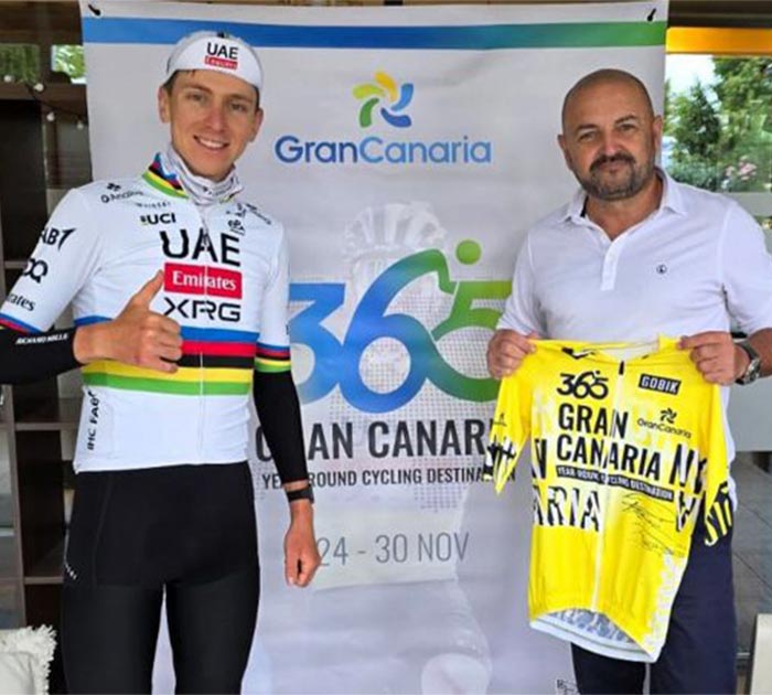 Pogacar anuncia su participación en la TotalEnergies Gran Fondo Pico de las Nieves 2025