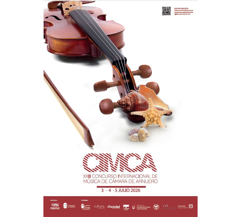 Arnuero convoca el XXIII Concurso Internacional de Música de Cámara