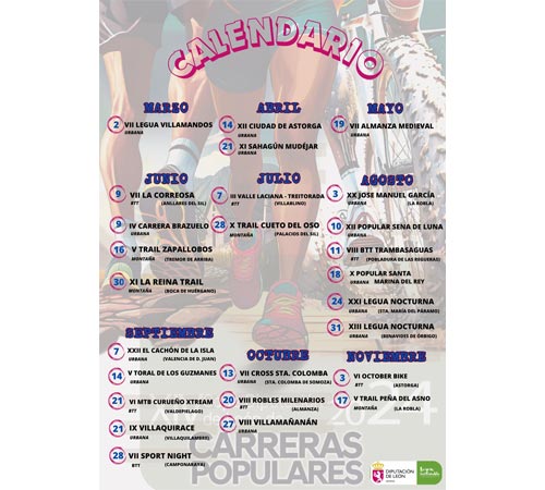 Ya está disponible el Calendario para la Copa Diputación de León 2024
