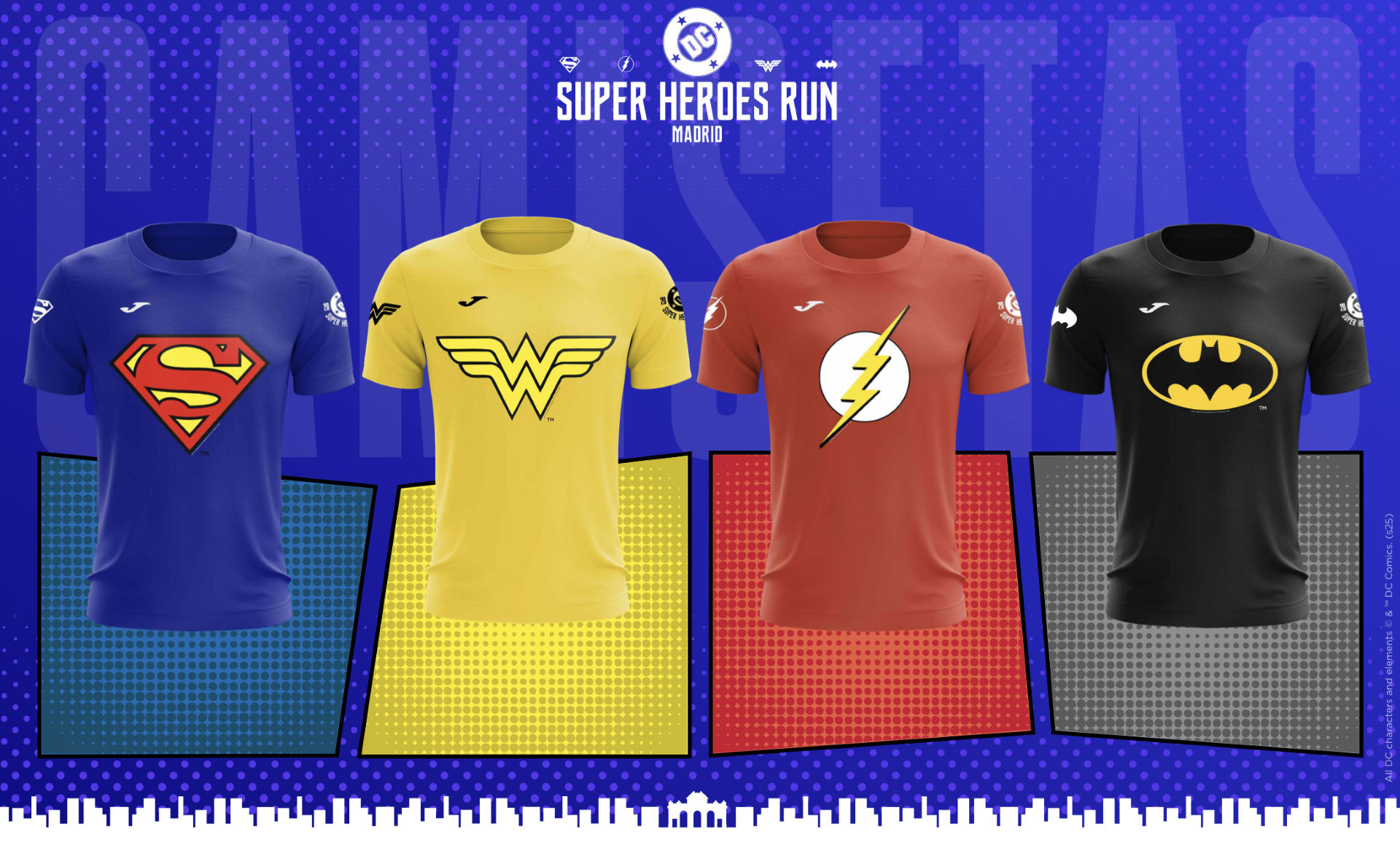 Las camisetas oficiales de la DC Super Heroes RUN 2025 ya están disponibles