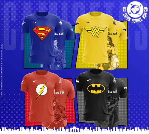 Las camisetas oficiales de la DC Super Heroes RUN 2025 ya están disponibles