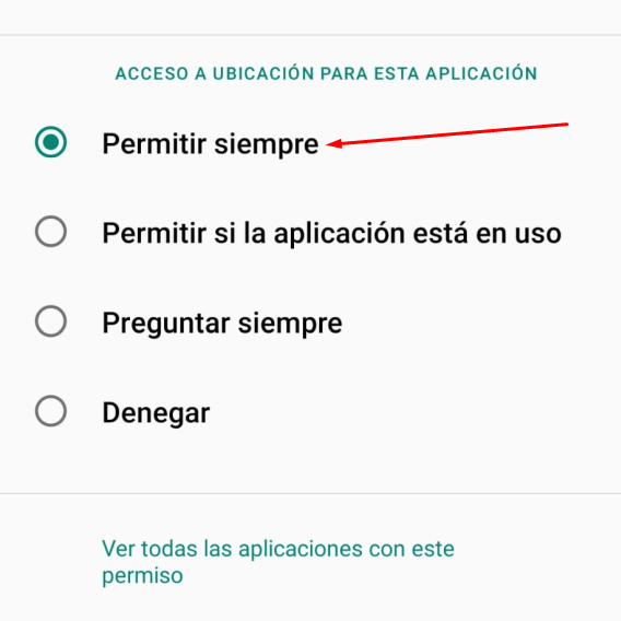 Guía visual de permisos para Android
