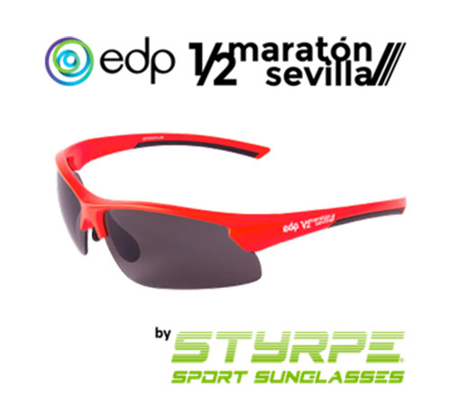 Ya puedes hacerte con tus gafas de sol específicas para correr de Styrpe edición EDP Medio Maratón de Sevilla 😎