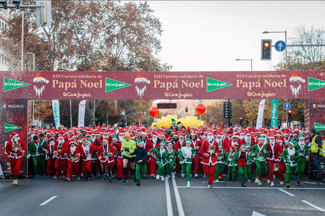 XIV Carrera Solidaria de Papá Noel El Corte Inglés 11.000 Papás, Mamás Noeles y Elfos volverán a llenar las calles de Madrid