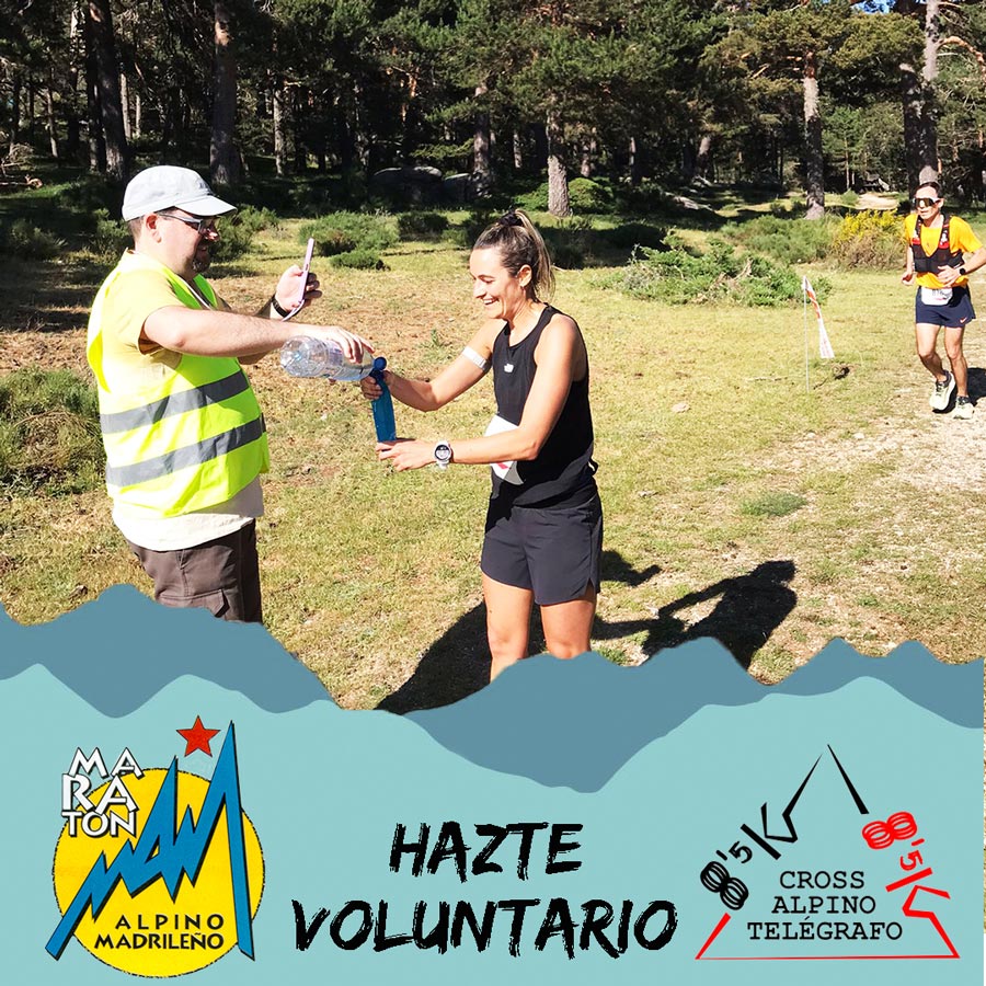 Participa como voluntario en el Maratón Alpino Madrileño y el Cross Alpino del Telégrafo
