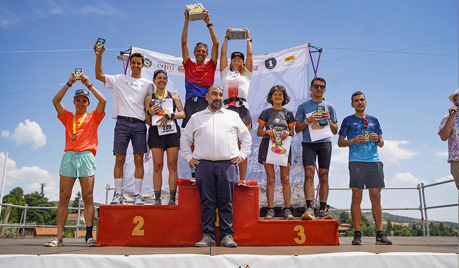 Pablo Villalobos y María Isabel Tellez, ganadores del Maratón Alpino Madrileño 2026