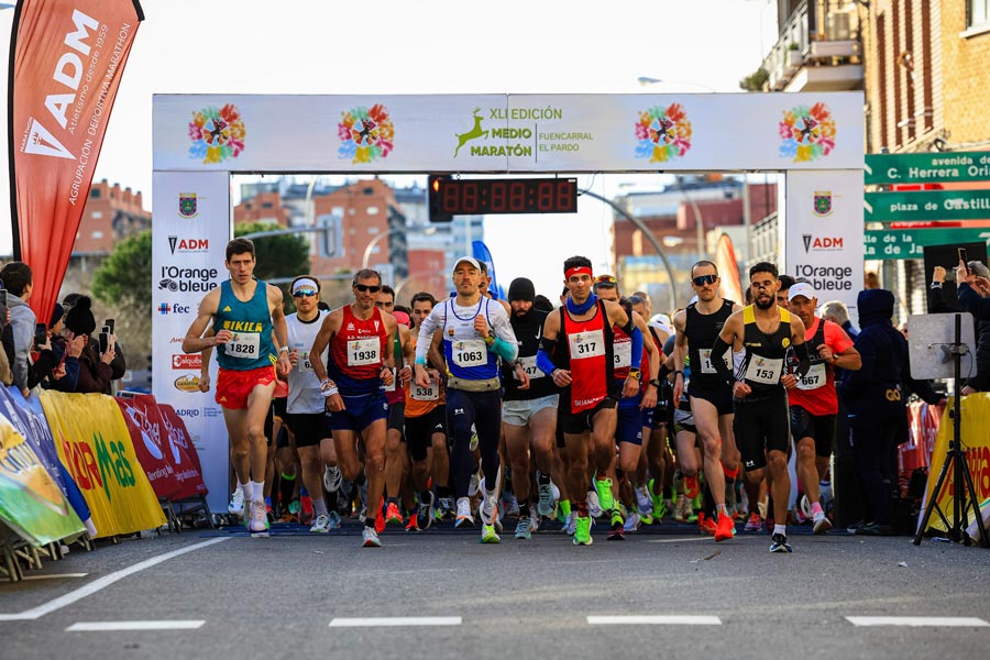 Fabián Blanco y María Isabel Matarranz se coronan en el Medio Maratón Fuencarral El Pardo 2026