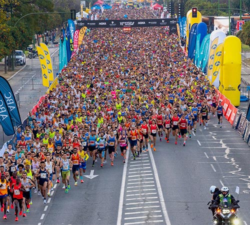 El Medio Maratón de Sevilla 2025 agota sus dorsales con más de 4 meses de antelación vuelve a batir su récord de participación con 16.000 corredores