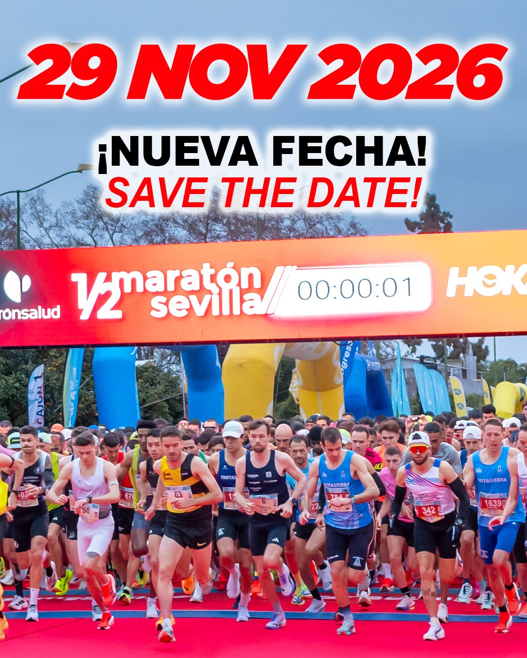 The Seville Half Marathon moves its event date to late November