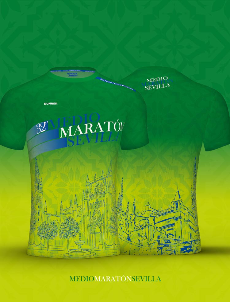 The Seville Half Marathon unveils the T-shirt that its 22,000 runners will receive