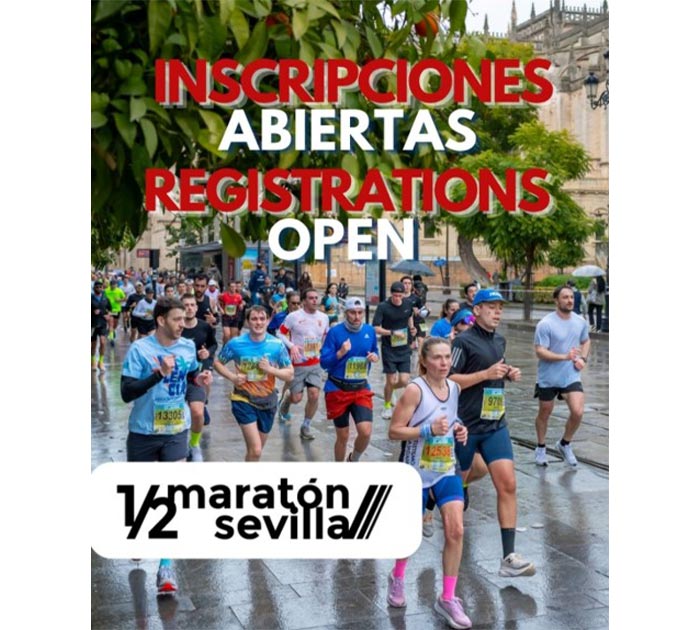 ¡Reabrimos inscripciones para el Medio Maratón de Sevilla 2026!