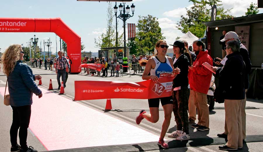 Sergio Sánchez y Margarita Fuentes-Pila, ganadores de la VIII edición de Medio Maratón de Santander